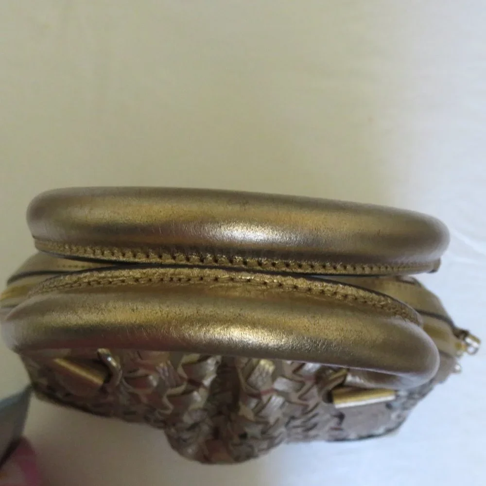Haymarket Thornley PVC Gold leather satchel ( price reduced )